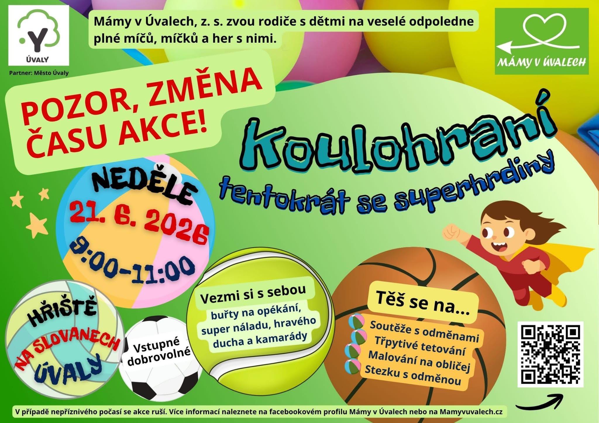 koulohraní změna akce